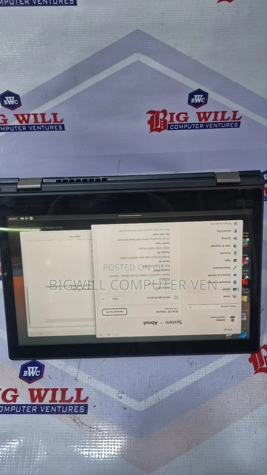 Laptop Lenovo ThinkPad L380 8GB Intel Core I5 SSD 256GB