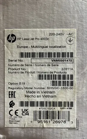 Hp Laserjet Pro 4003n Monochrome Printer