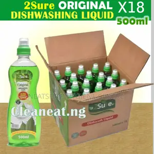 A Carton of 2sure Original Dishwashing Liquid 500ml (X18pcs)