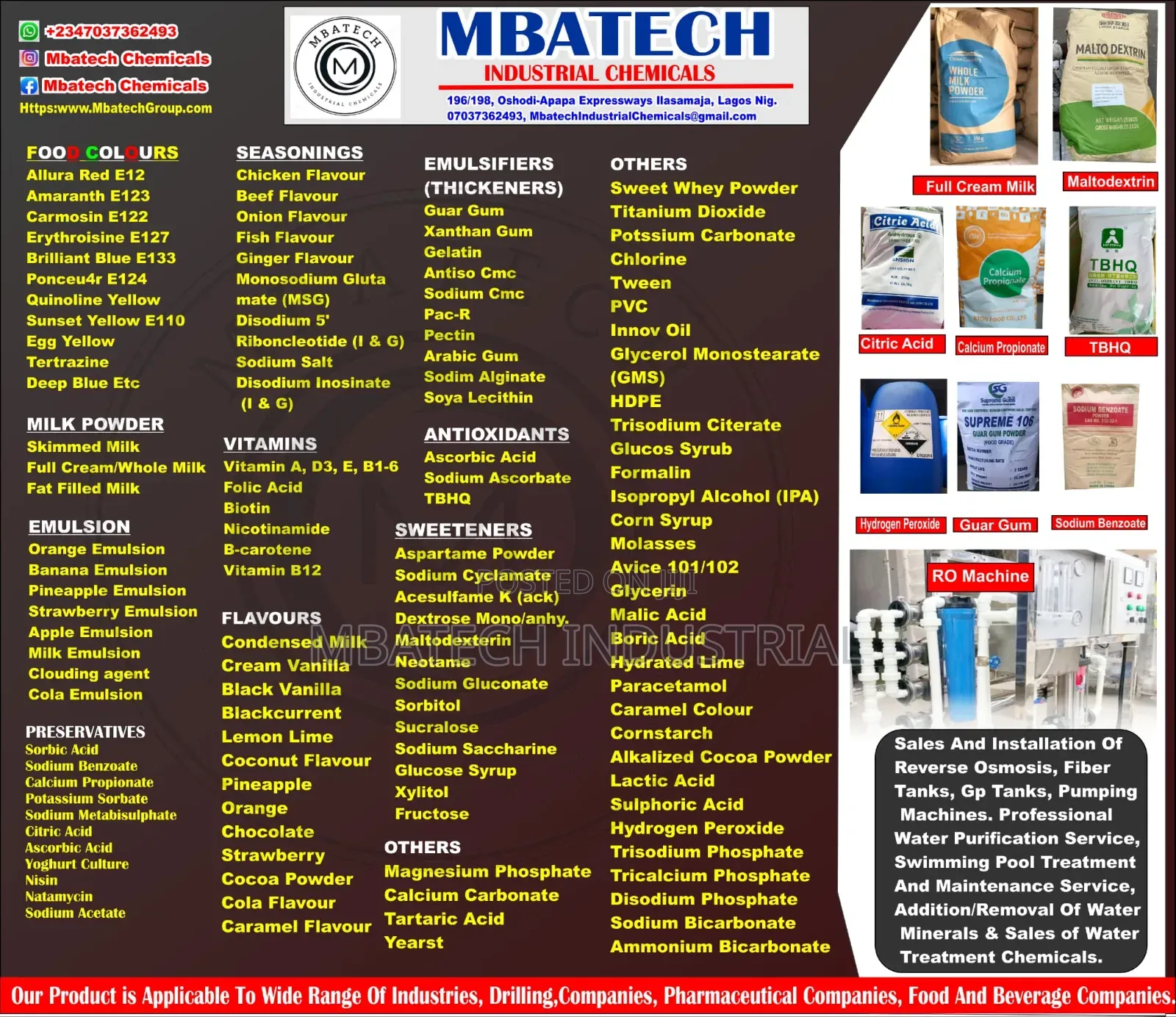Mbatech Industrial Chemicals