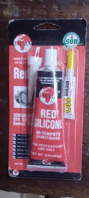 Vicvin Red Silicone Hi-temp Rtv Gasket./Abro/Araldite/Anybond/Wd-40.