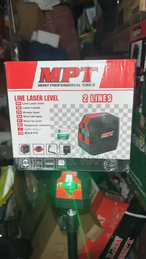 MPT 2line Laser Level With – Green Beam High-Precision Leveling Tool