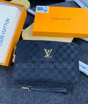Louis Vuitton Quality Luxury Men Genuine Leather Purse