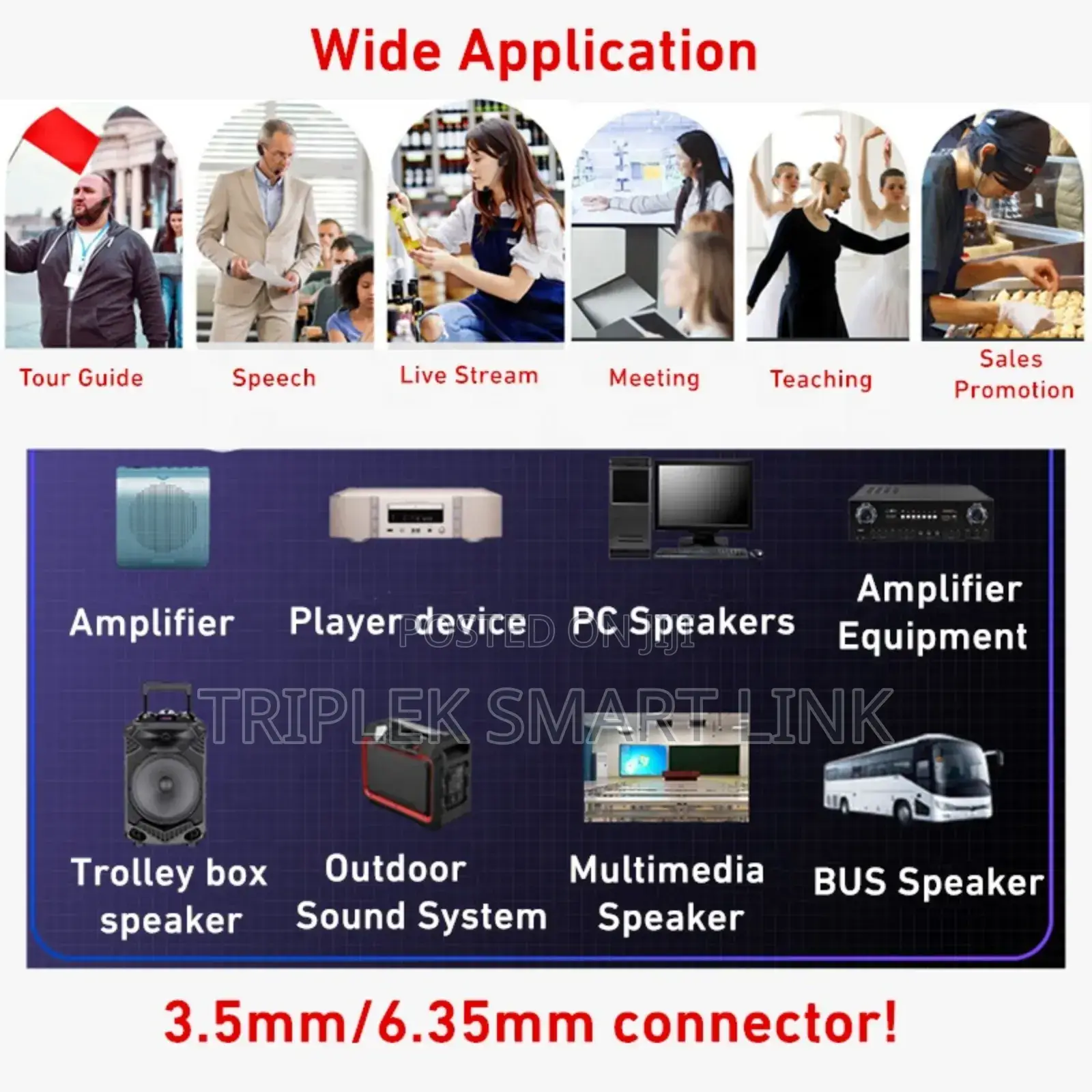 Rechargeable Ay-101 Wireless Microphone Interview Teaching Mic