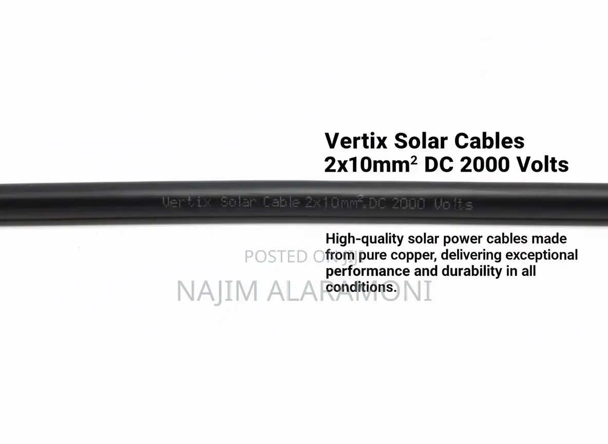 Solar Cable 2 X 10mm Dc 2000v Pure Copper High Quality