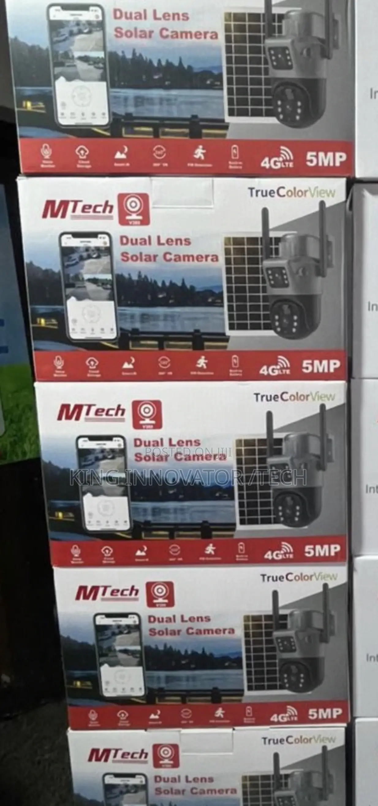 Dual-Lens Solar PTZ Camera V380