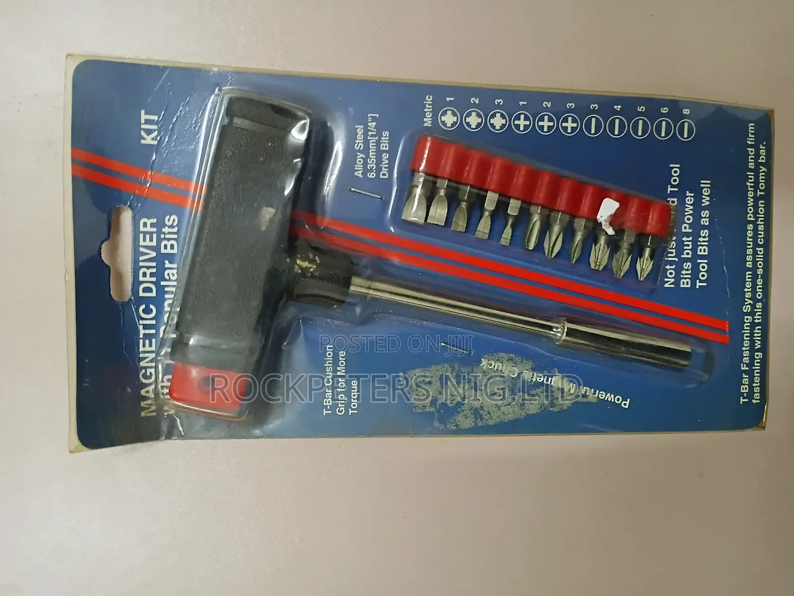 T-Bar Magnetic Driver Kit With Popular Bit