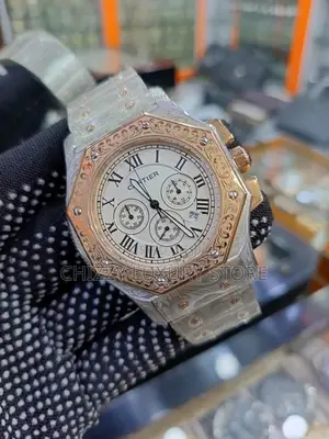 Cartier Quality Luxury Men Chain Strap Wristwatch