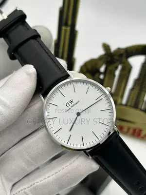 Daniel Washington Quality Men Genuine Leather Wristwatch