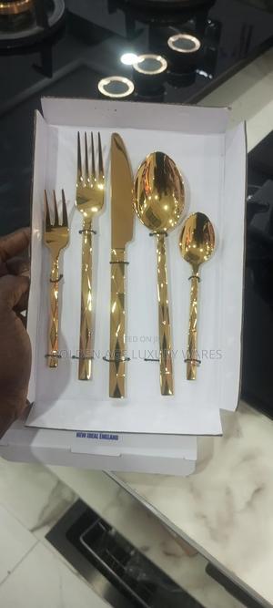 Gold Color 5 Piece Set of Cutlery in Orile - Kitchenware & Cookware ...