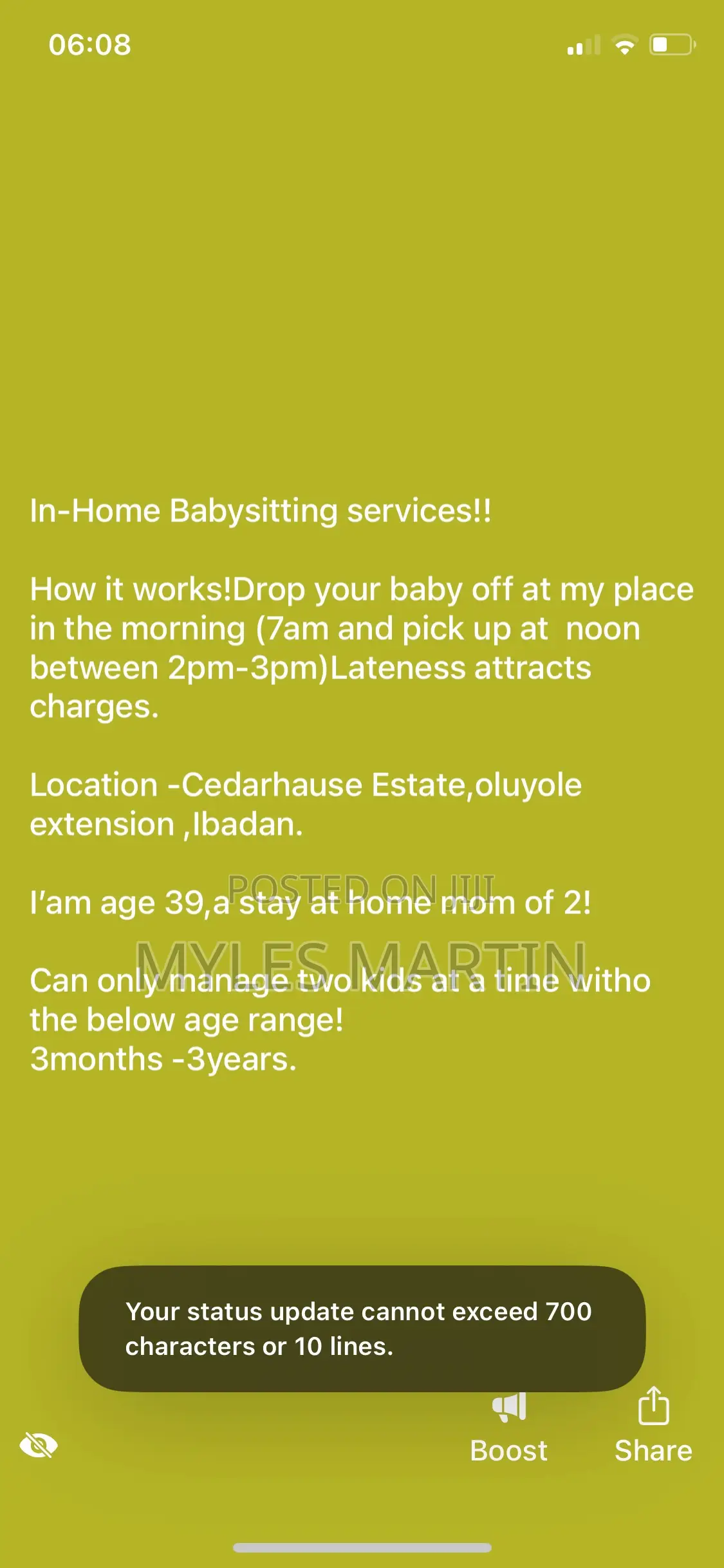 In-Home Babysitting