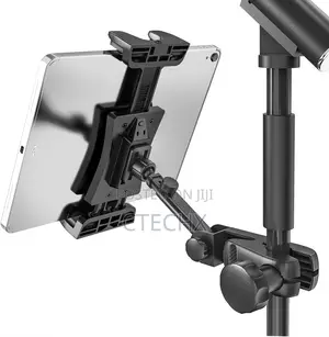 Tablet Holder for Mic Stand - Adjustable and Durable Mount for iPad
