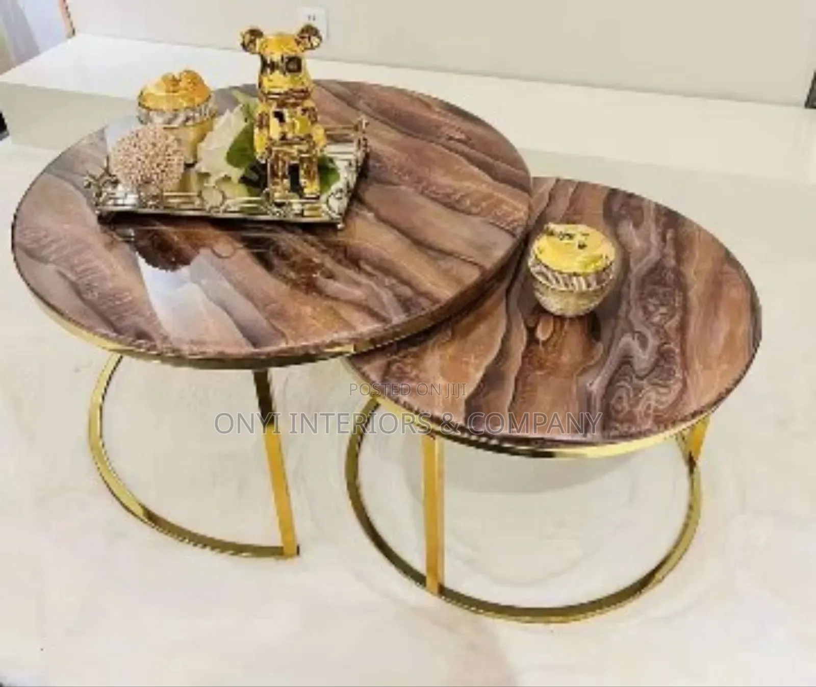 Marble Top Extendable Centre Table