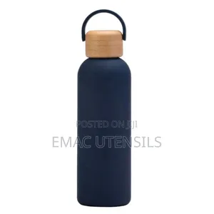 Classic Insulated Water Flask With Bamboo Cover