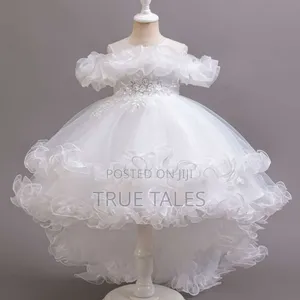 Girls Full Flouncy Frills Cinderella Ballgown Dress Ages 3 To 11 Years
