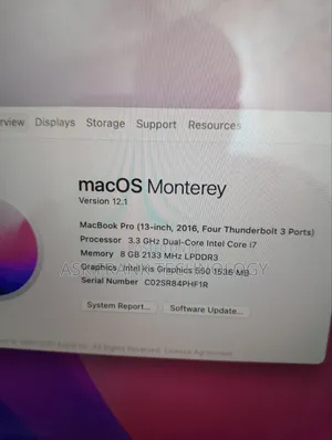 Laptop Apple MacBook 2016 8GB Intel Core I7 SSD 500GB