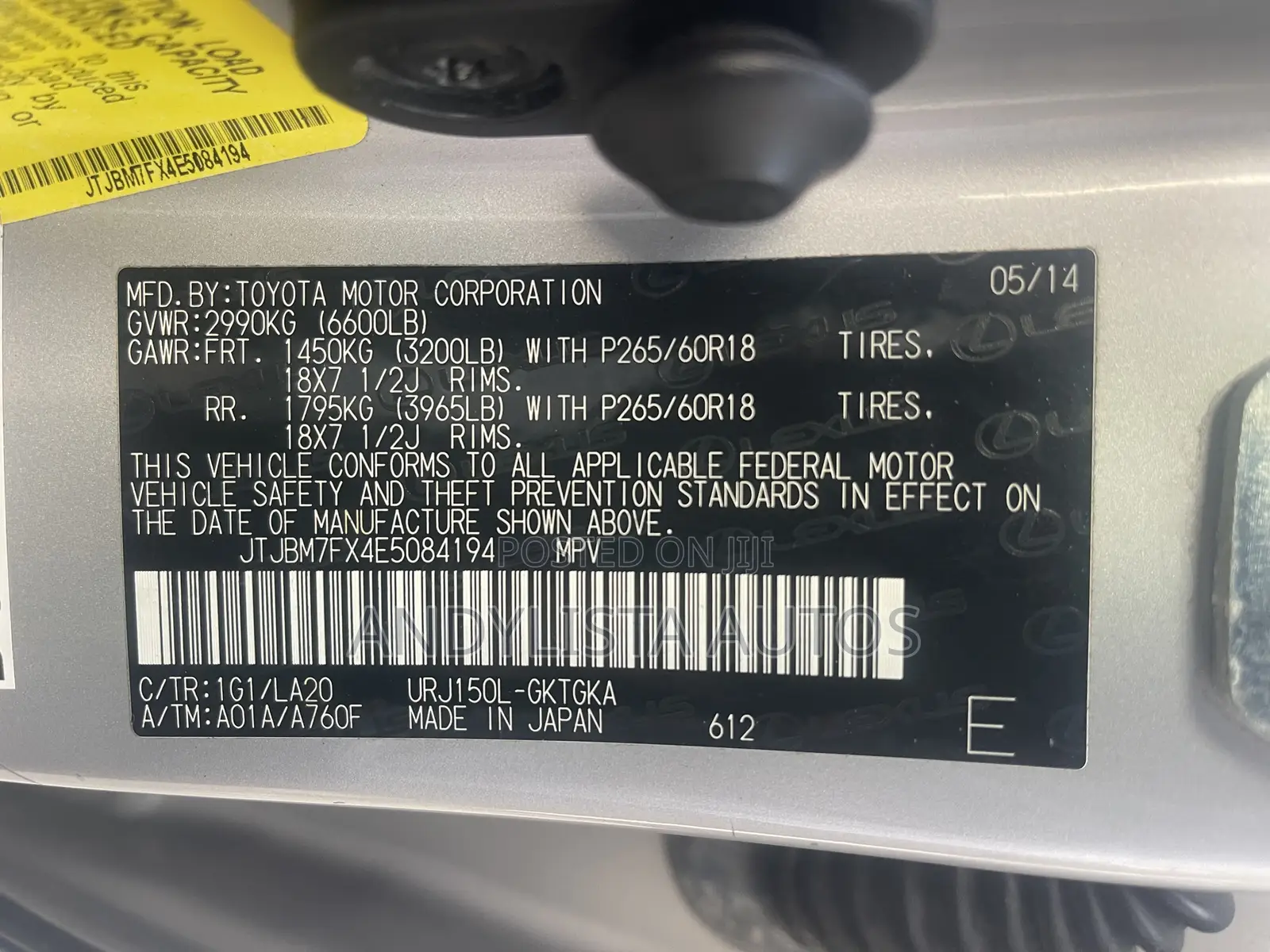 Lexus GX 460 Base 2014 Silver