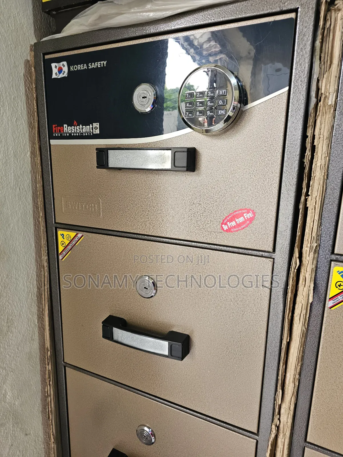 Switch Four Drawers Fireproof Safe -digital