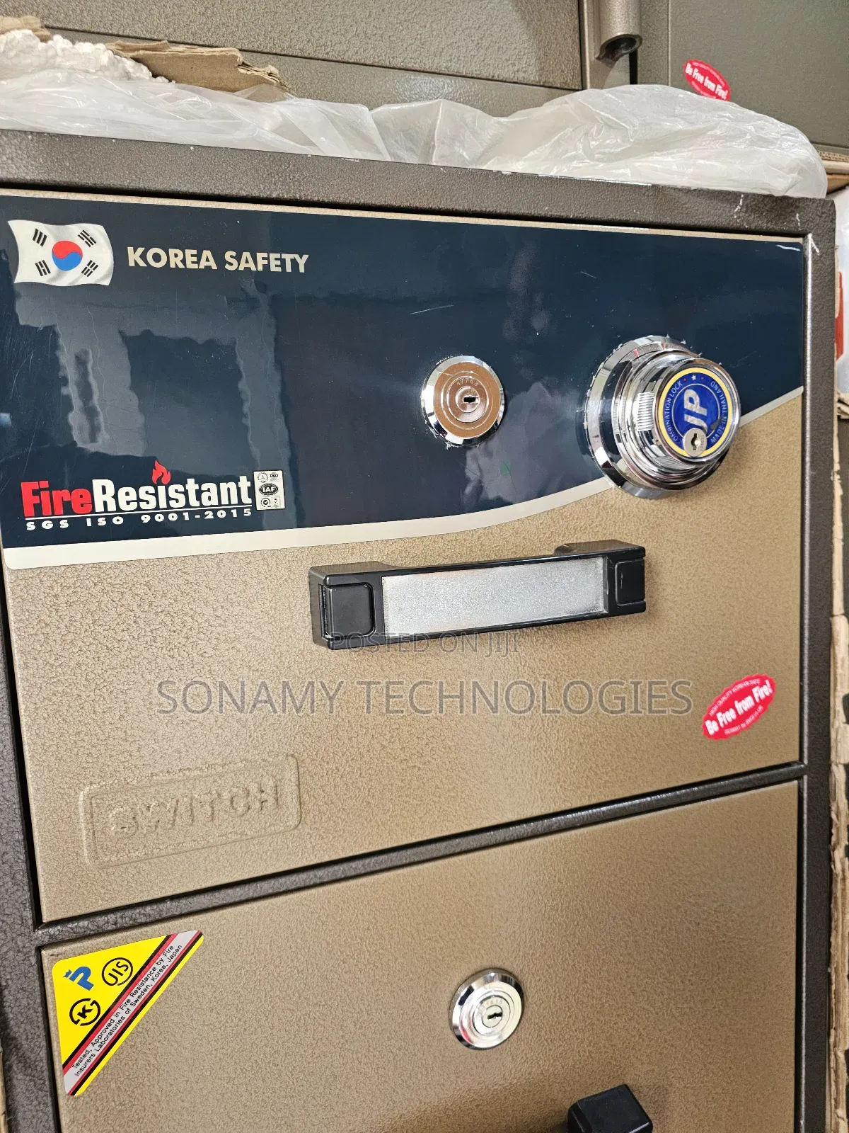 Switch Four Drawers Fireproof Safe -manual