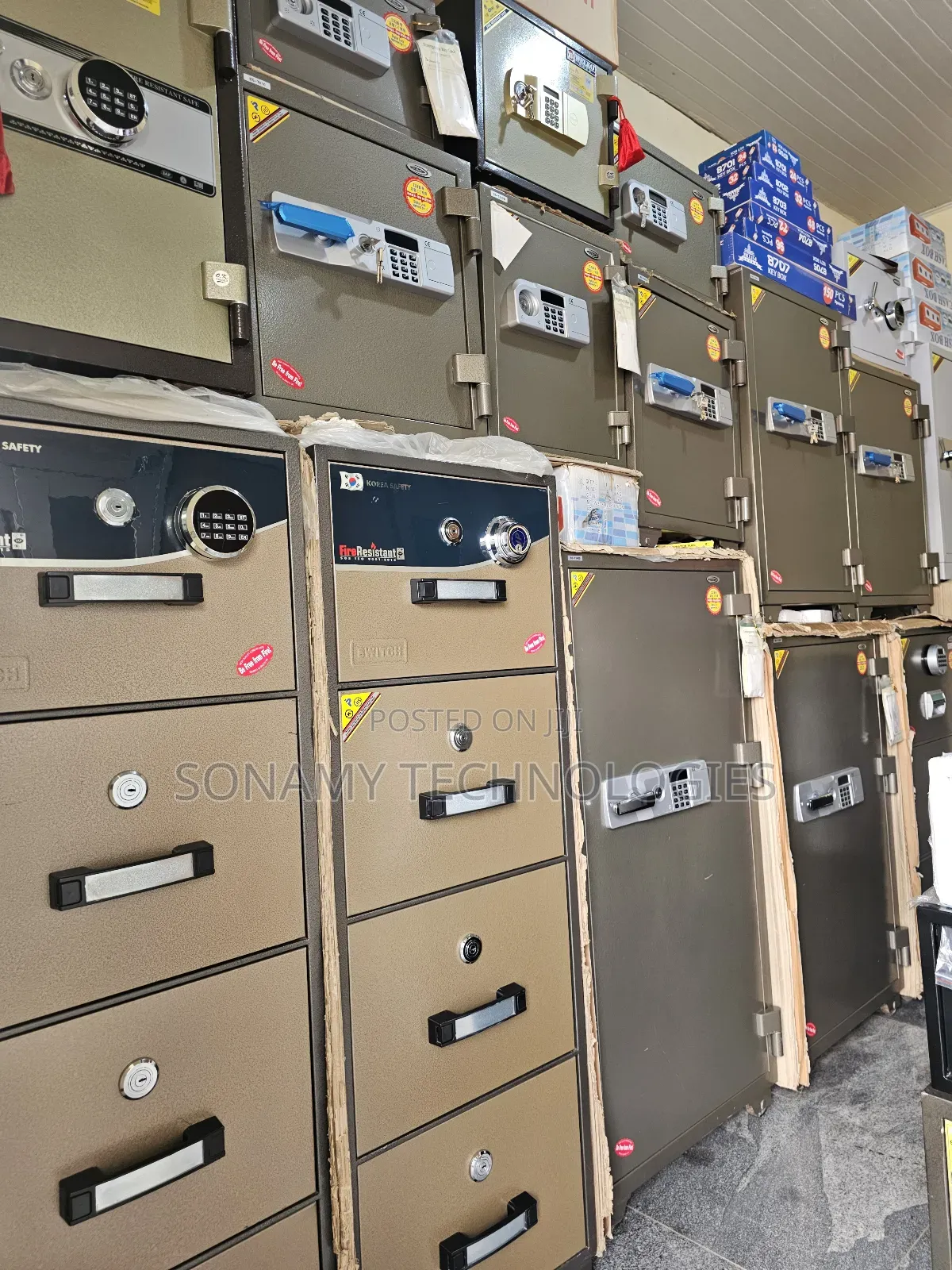 Switch Four Drawers Fireproof Safe -manual