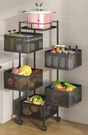 5 Layers Square and Round Shape Organizing Basket