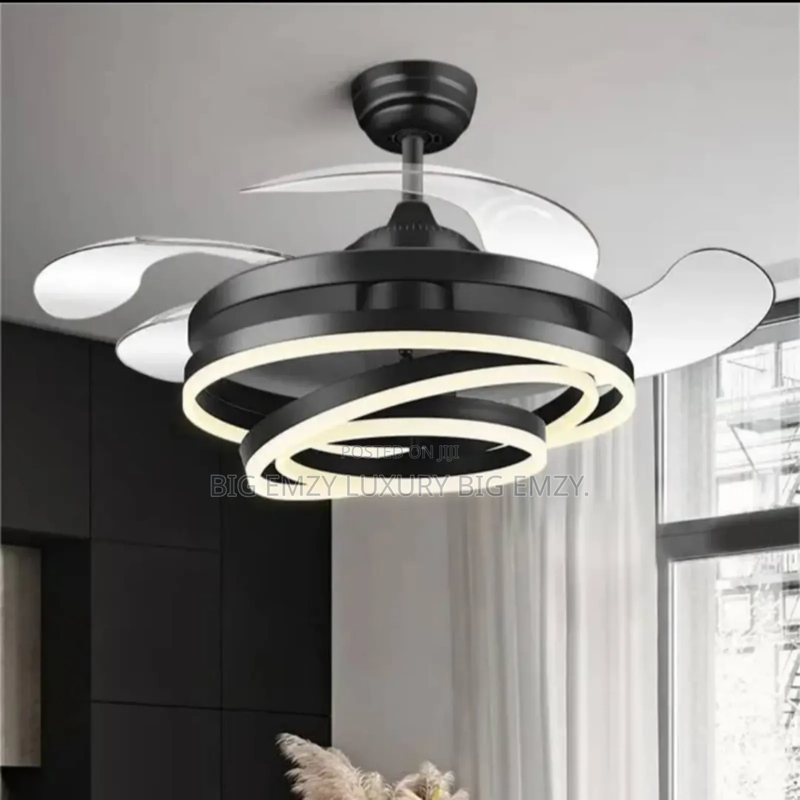 4 Blade Fan Chandelier Light