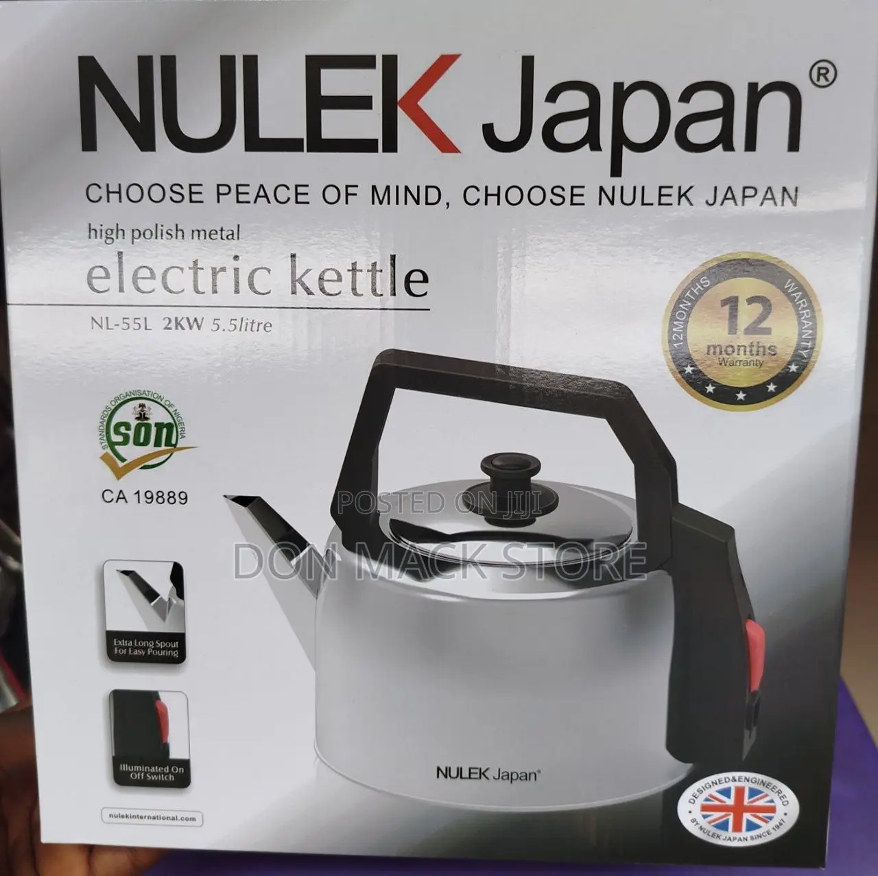 Nulek Japan Electric Kettle