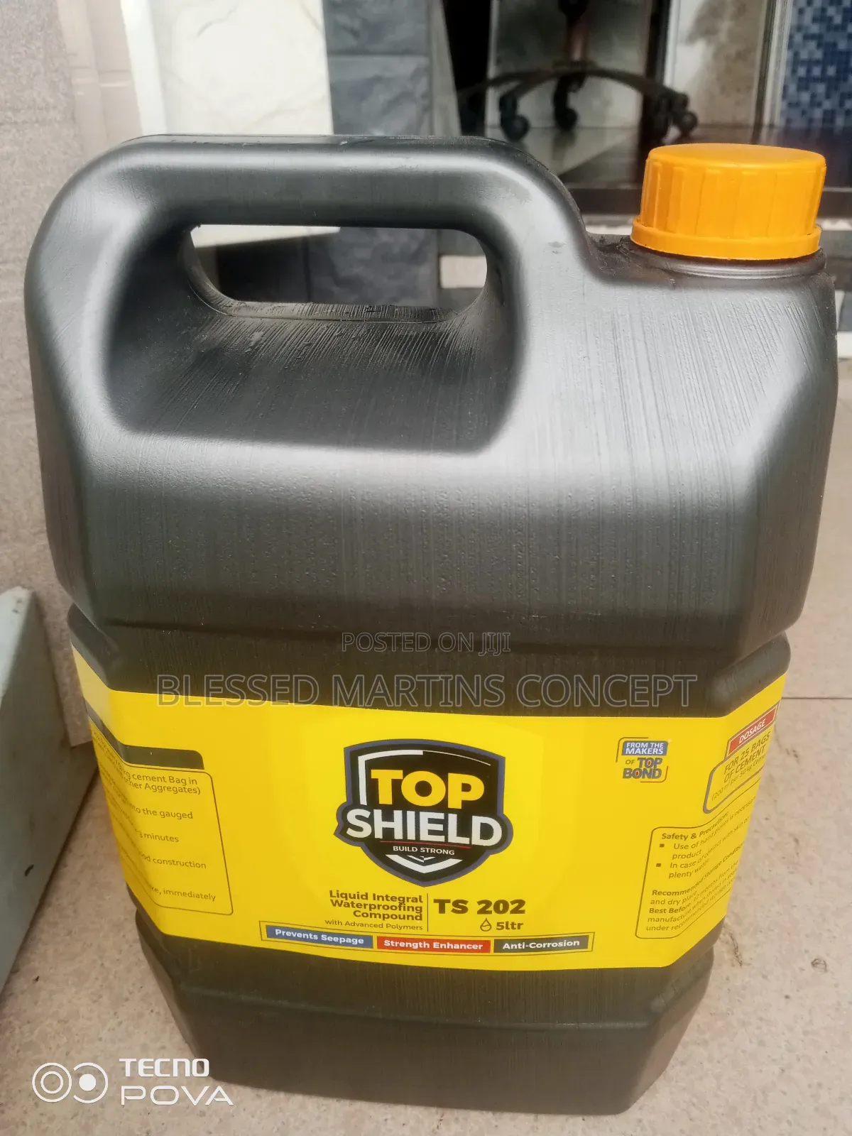 5 Liters Topshield Waterproofing, Liquid.