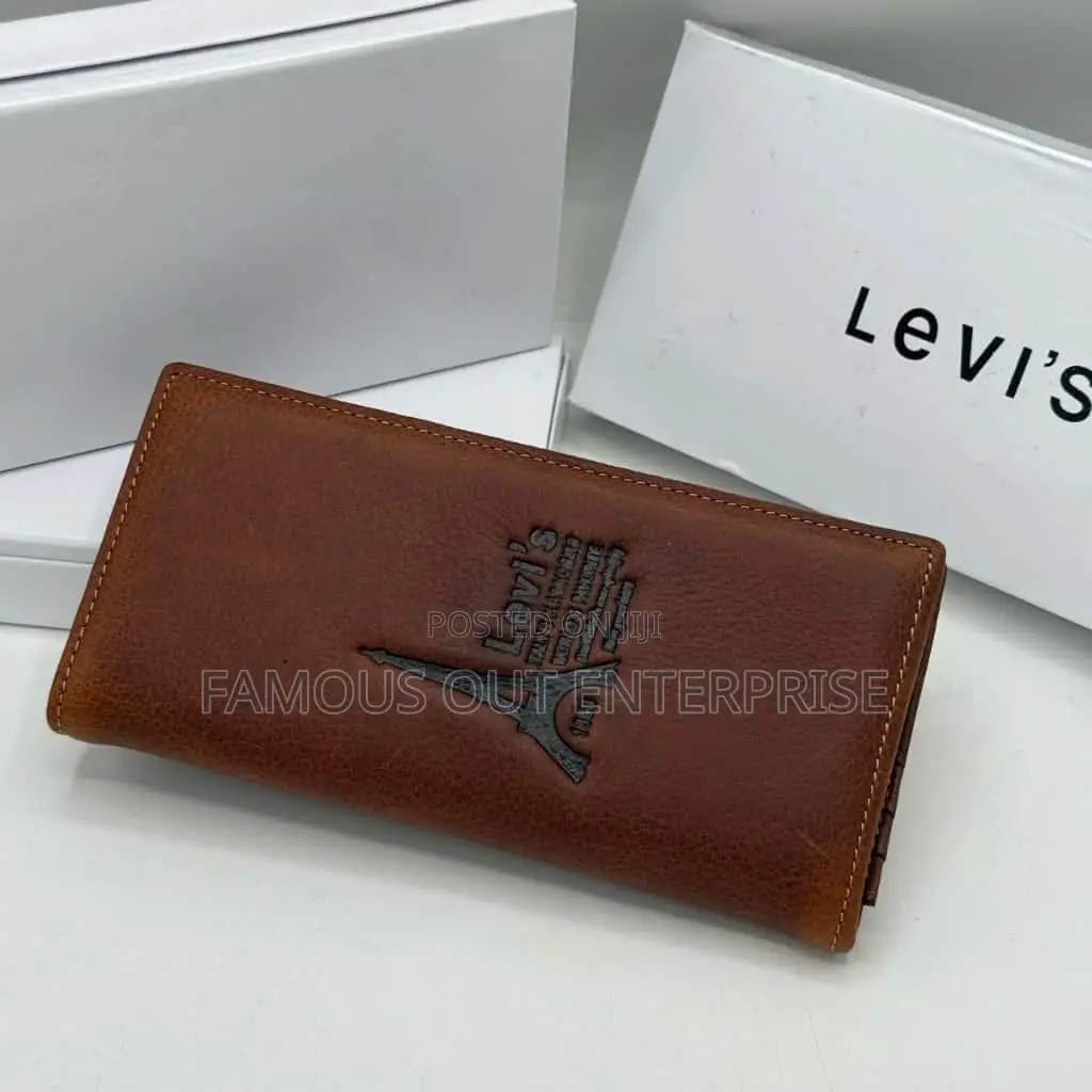 Premium Brown Leather Long Wallet for Men – Stylish Durable