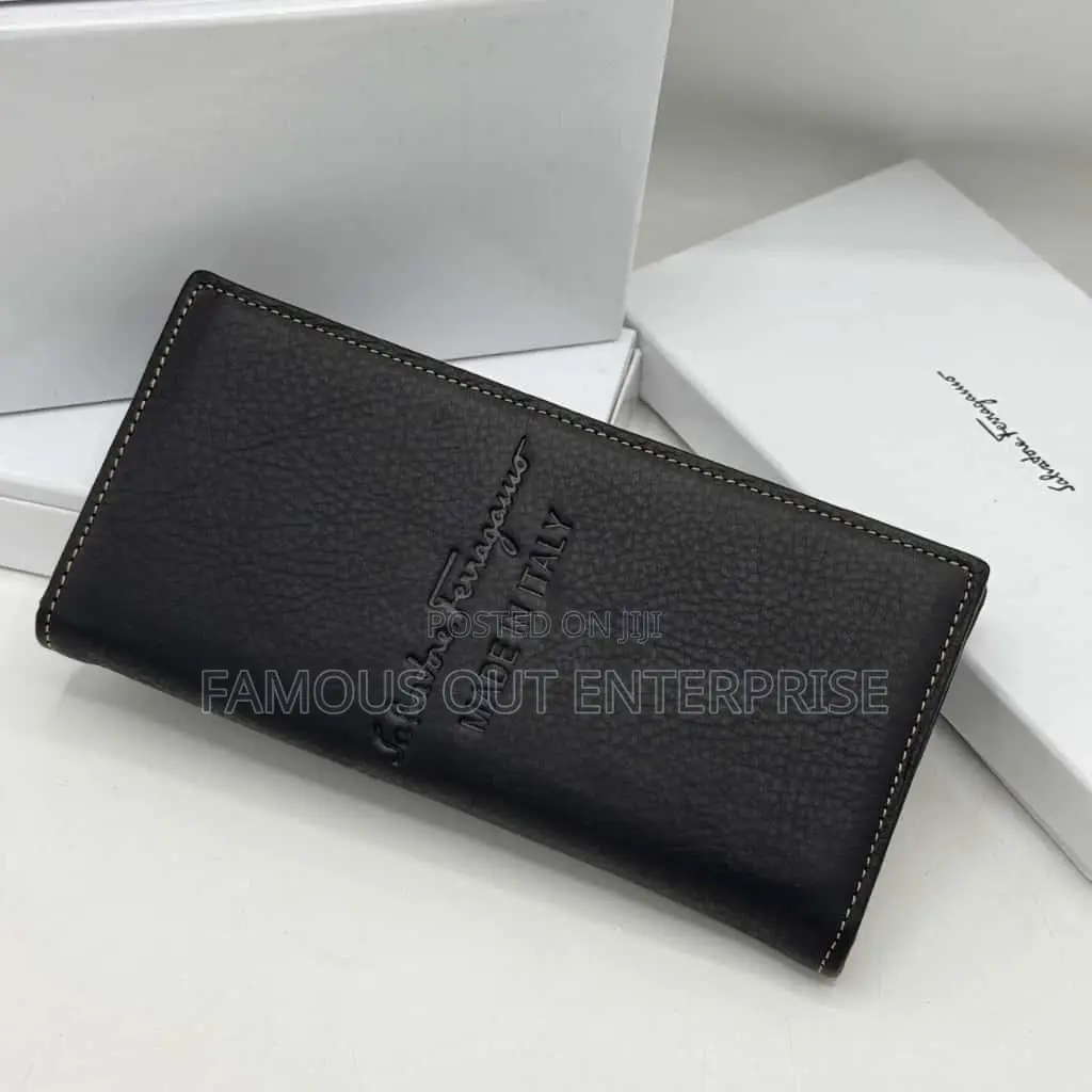 Premium Brown Leather Long Wallet for Men – Stylish Durable