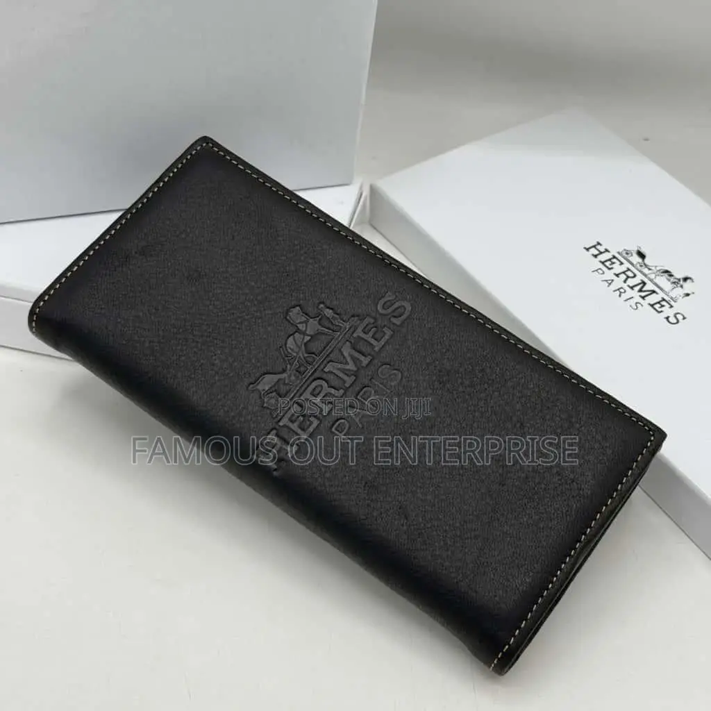 Premium Brown Leather Long Wallet for Men – Stylish Durable