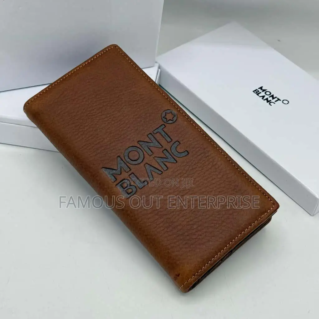 Premium Brown Leather Long Wallet for Men – Stylish Durable