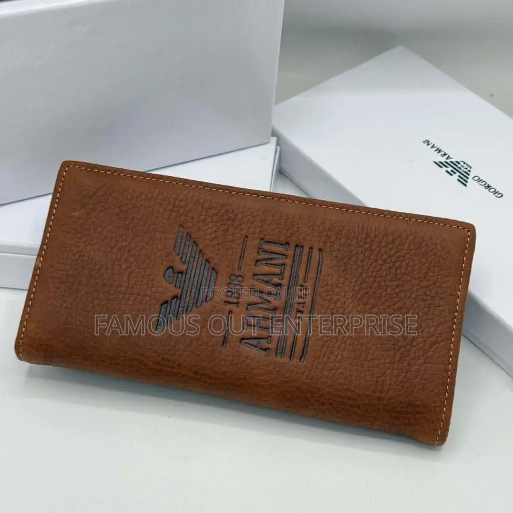 Premium Brown Leather Long Wallet for Men – Stylish Durable