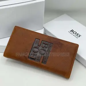 Premium Brown Leather Long Wallet for Men – Stylish Durable
