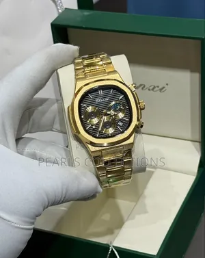 Chenxi Gold Chain Watch (Black Face Dial)