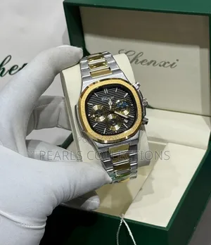 Chenxi Gold Chain Watch (Black Face Dial)