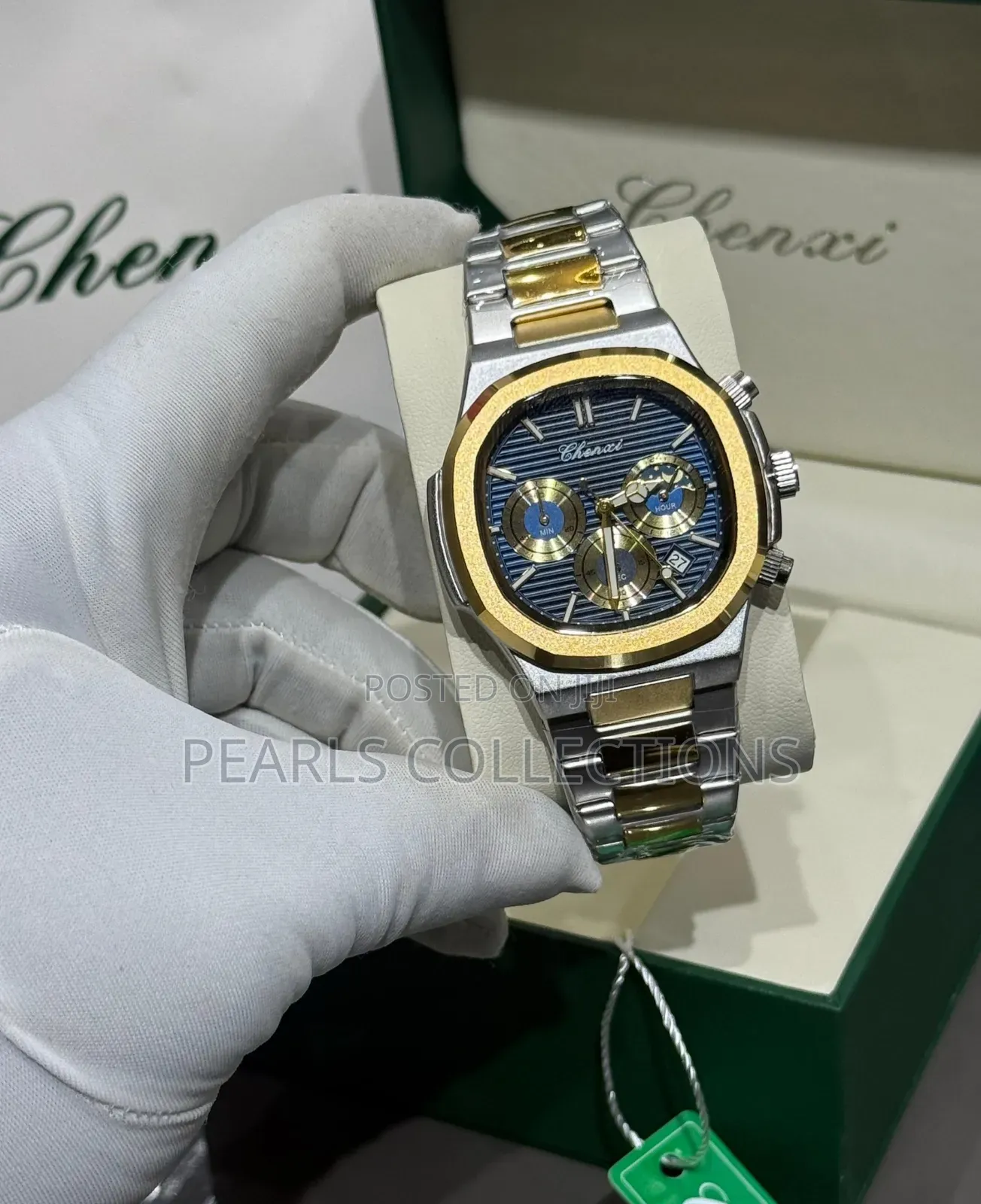 Chenxi Gold Chain Watch (Green Face Dial)
