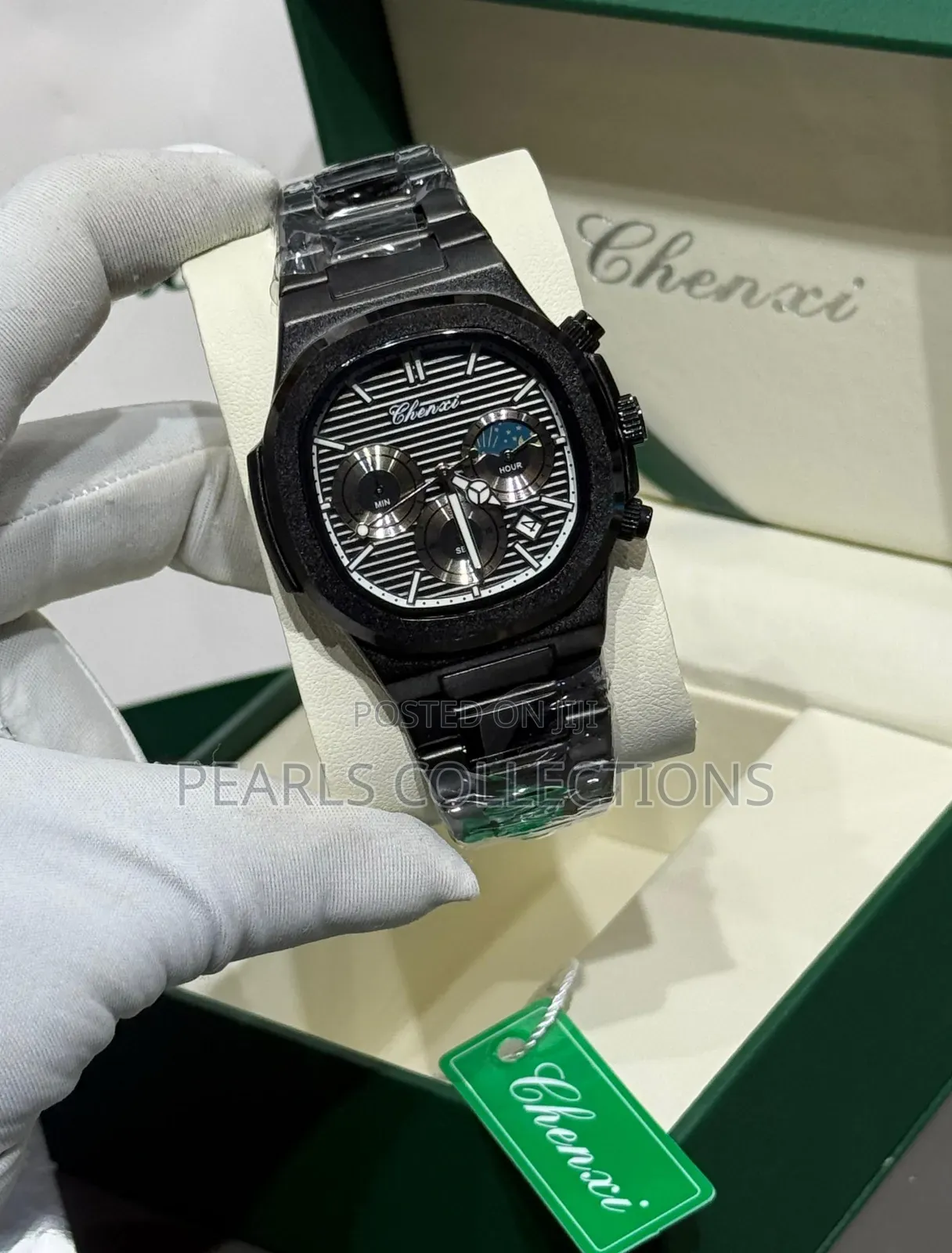 Chenxi Black Chain Watch