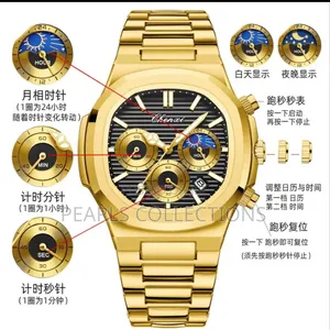 Chenxi Black Chain Watch