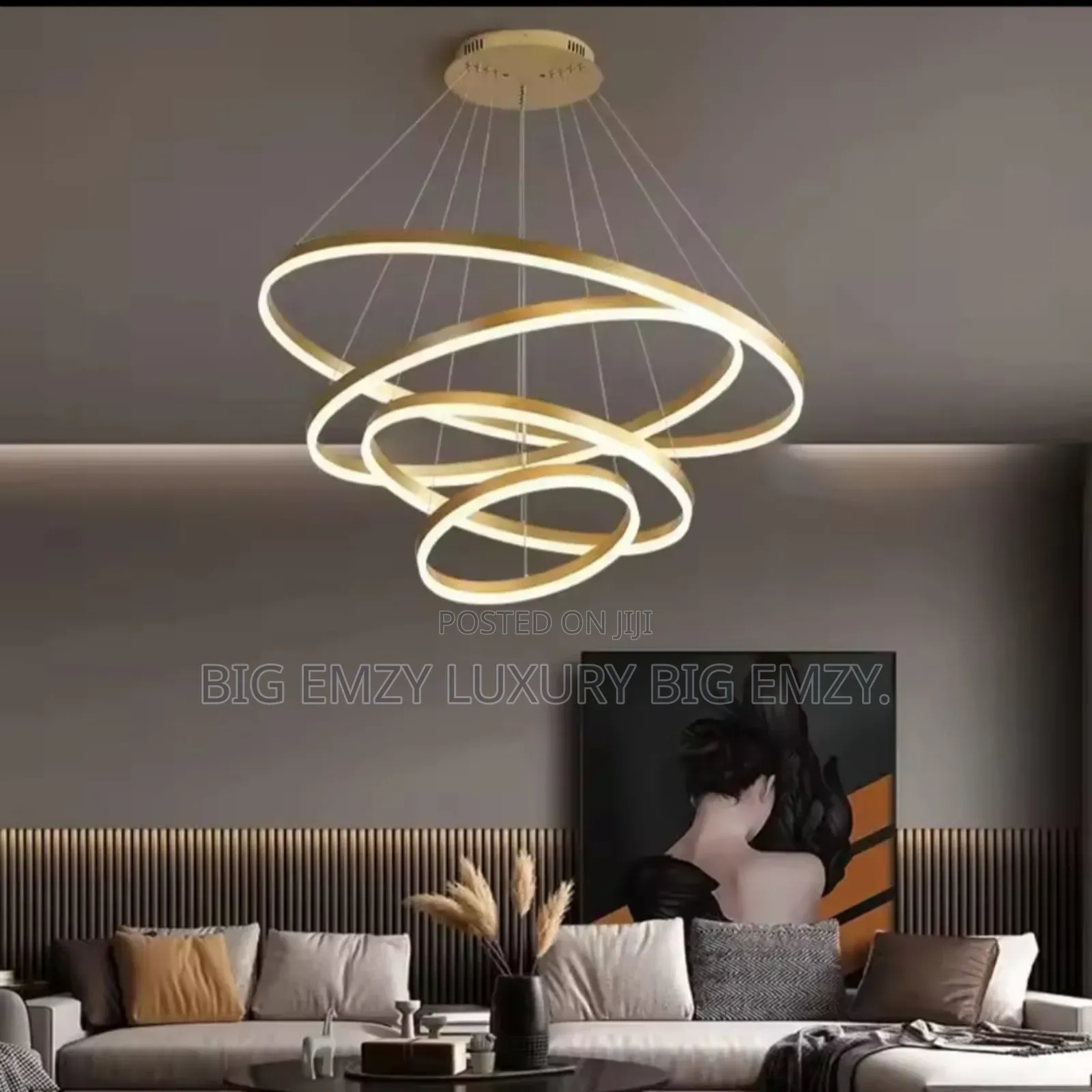 800mm Modern Led Ring Chandelier.