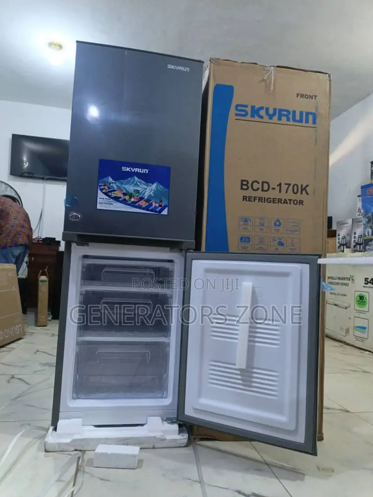 Skyrun 170l Bottom Freezer – Fast Cooling, Elegant Design