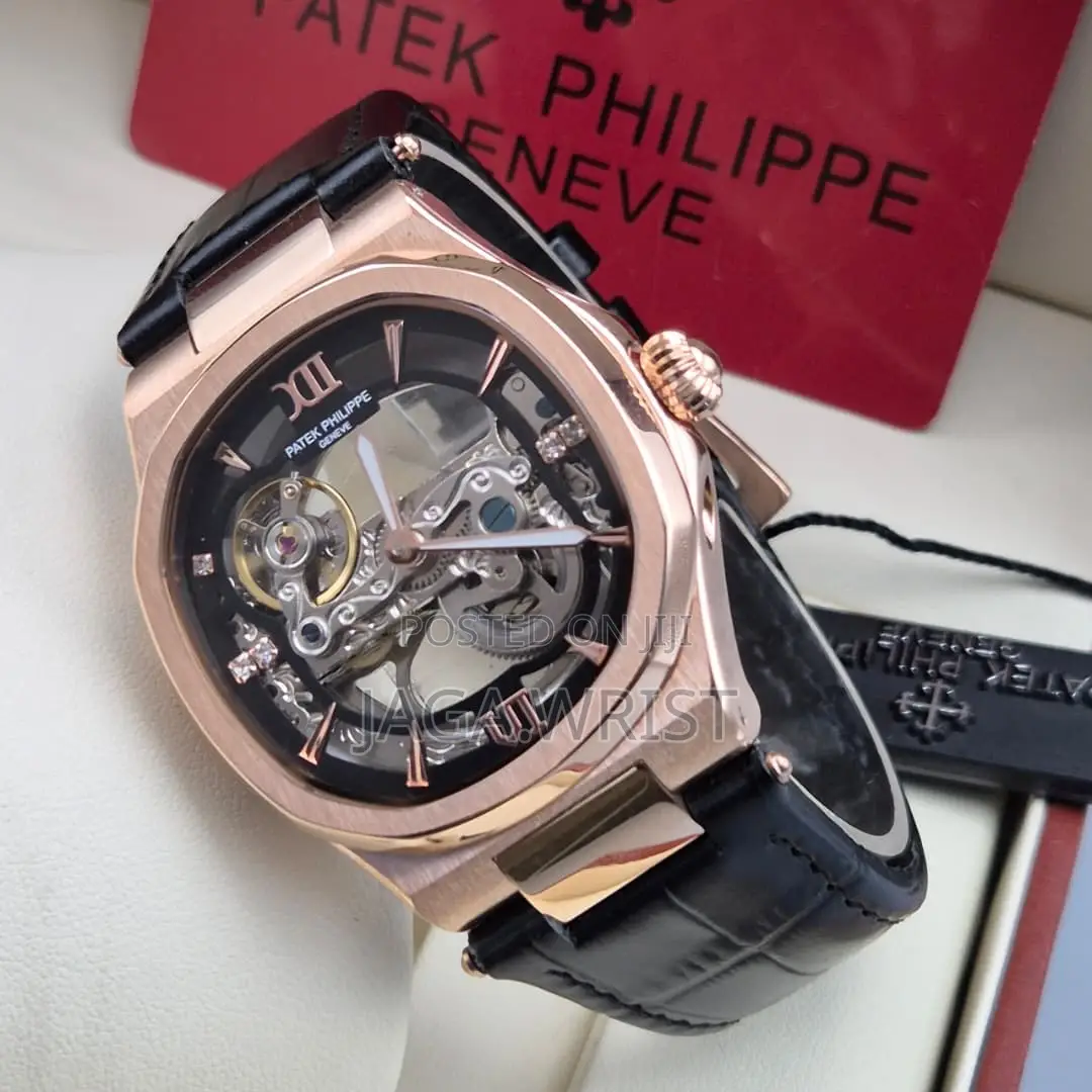 Patek Leather Automatic Wristwatch Good