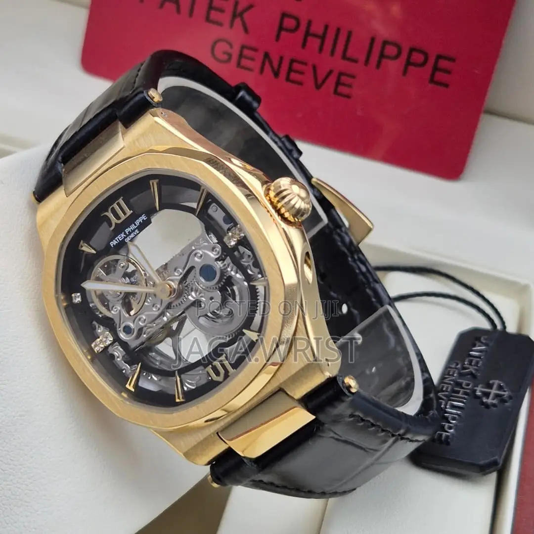 Patek Leather Automatic Wristwatch Good