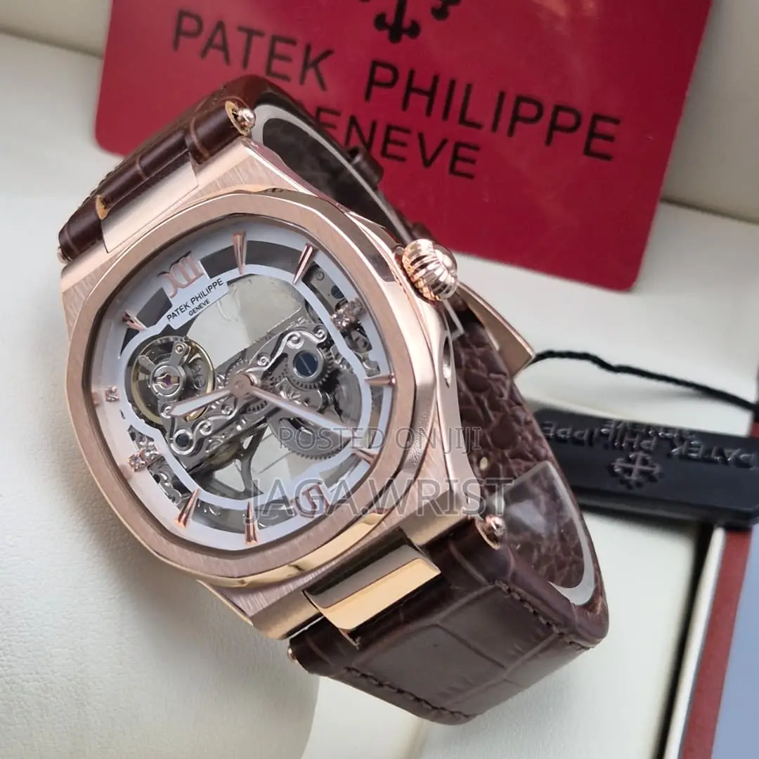 Patek Leather Automatic Wristwatch Good