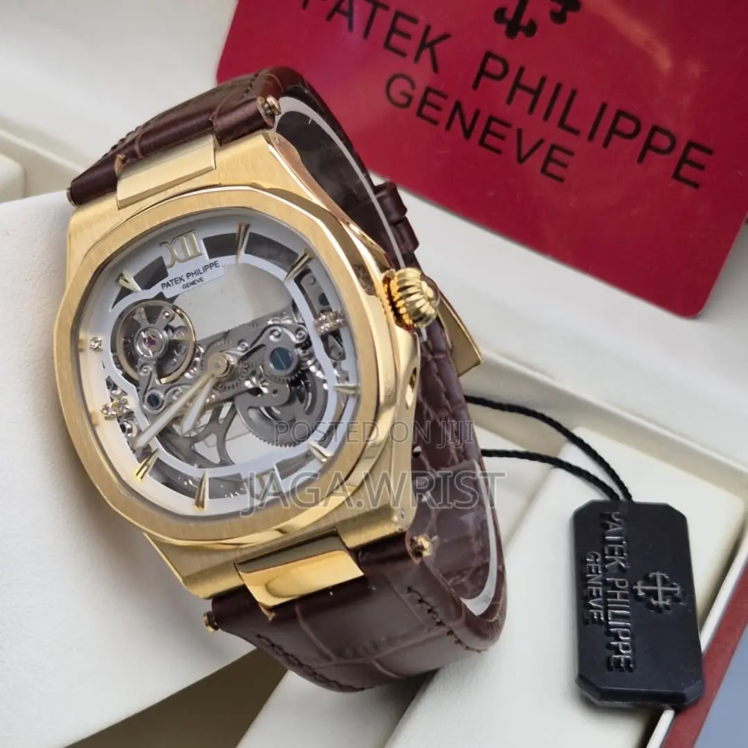 Patek Leather Automatic Wristwatch Good