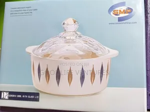 Ceramic Bowl With Glass Lid