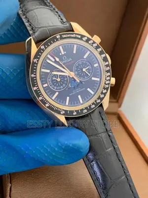 High Quality Luxury Omega Leather Wristwatch