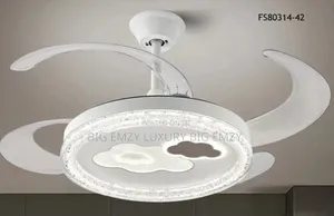Crystal Led Fan Chandelier Lights.