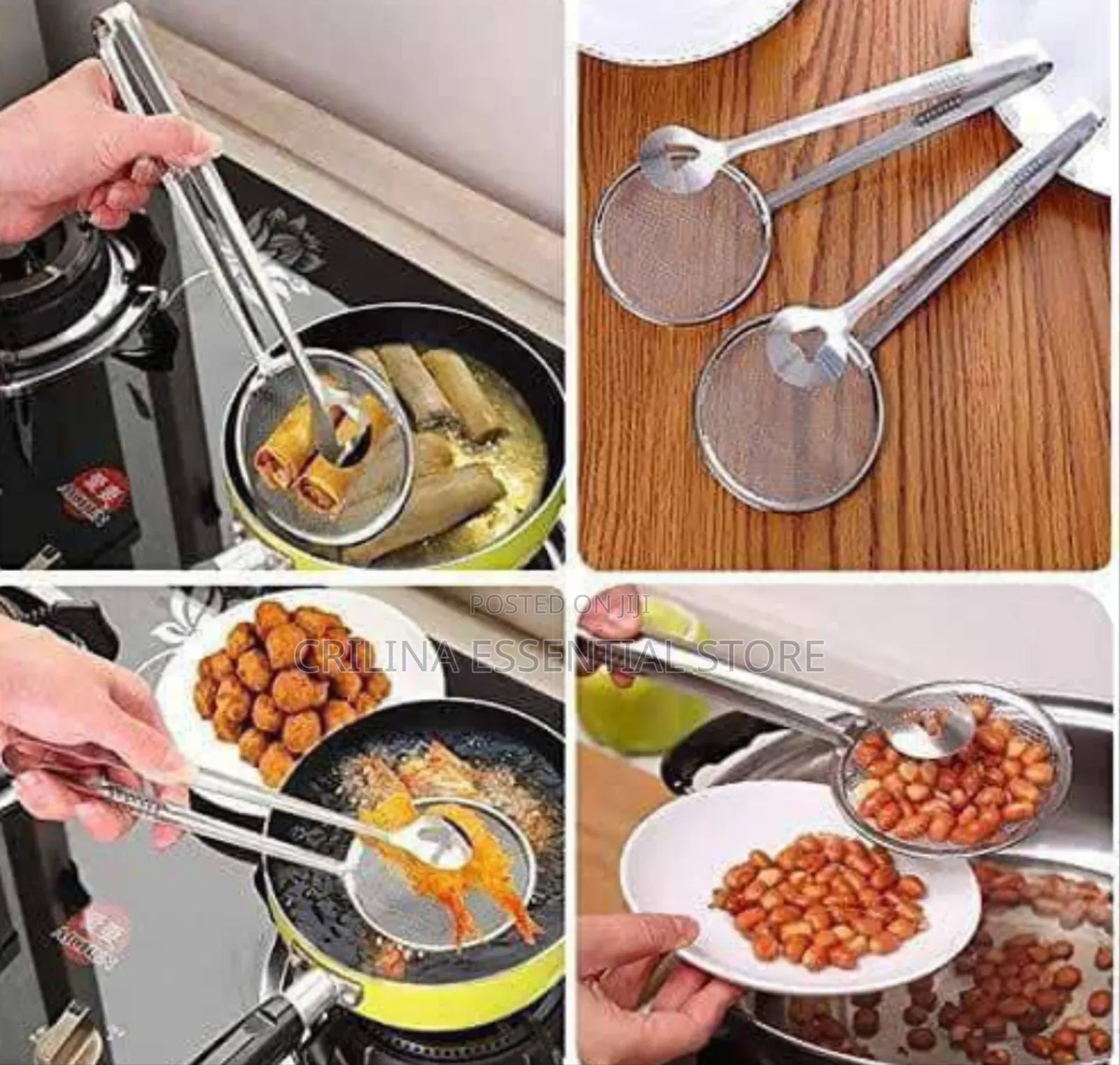 Stainless Food Tong Strainer
