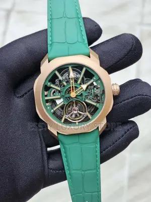 High Quality Bvlgari Leather Wristwatch